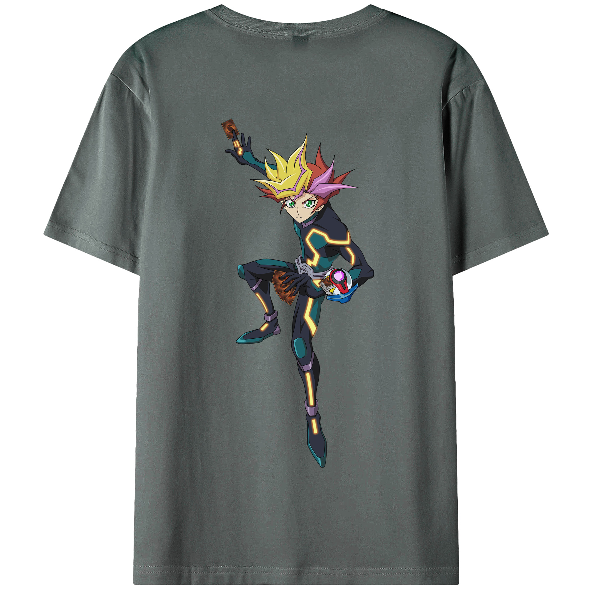（画像用） 遊☆戯☆王 Yu-Gi-Oh! 綿100％半袖Tシャツ（背面プリント）